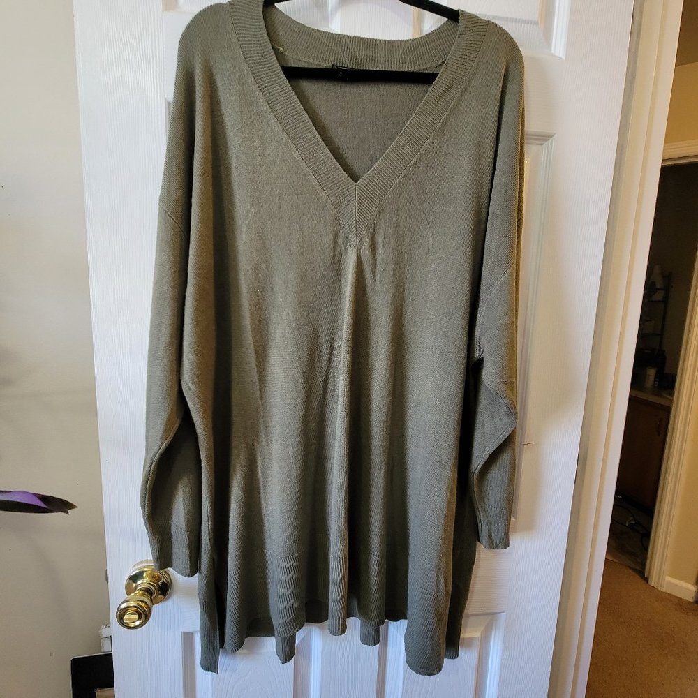 DG2  Boyfriend Sweater 3x Long tunic oversized